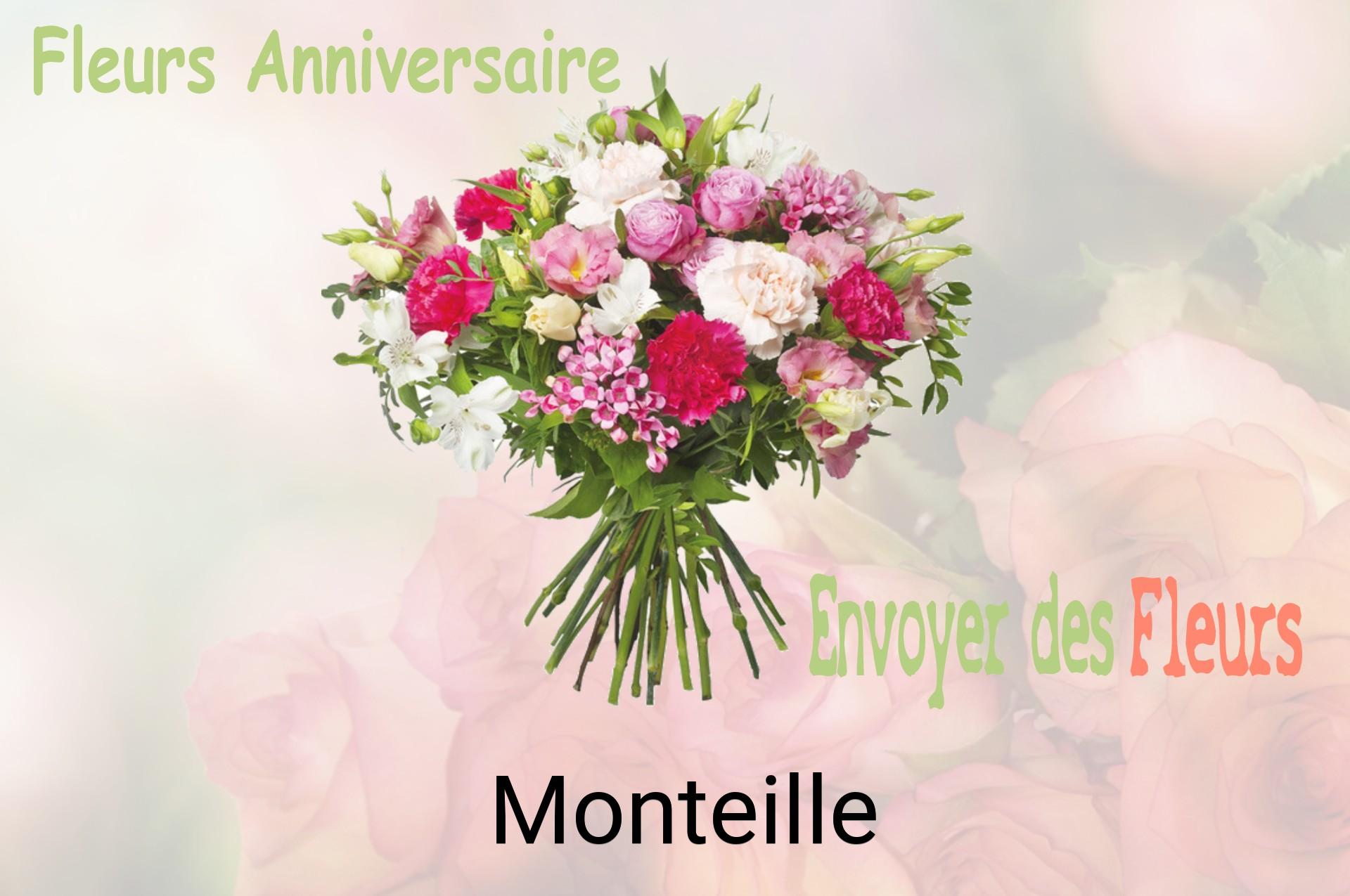 Bouquet de fleurs d’anniversaire livré à Monteille